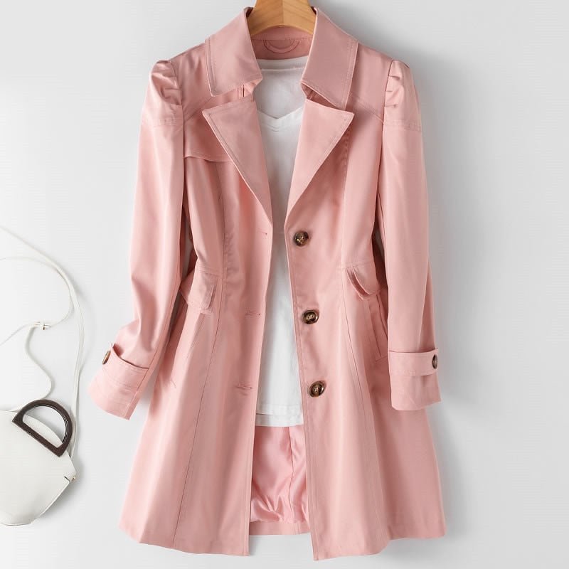 Léa Refined Lightweight Water-Repellent Trench Coat
