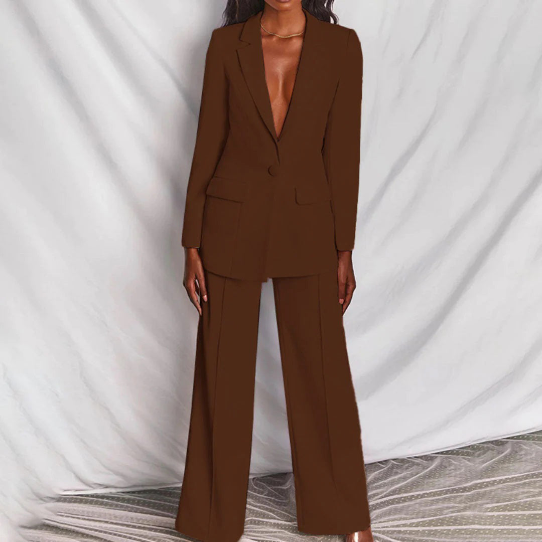 Women's Suit Set – Fitted Blazer 1 Button