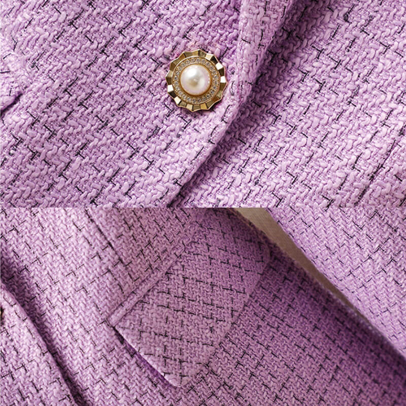 Olivia Elegant Blazer in Bouclé Tweed