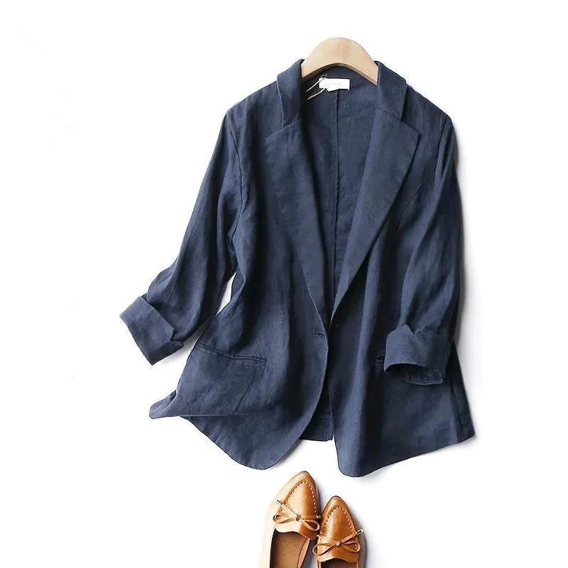 Léa Elegant Linen Blazer