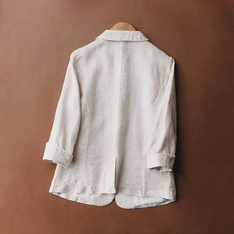 Léa Elegant Linen Blazer