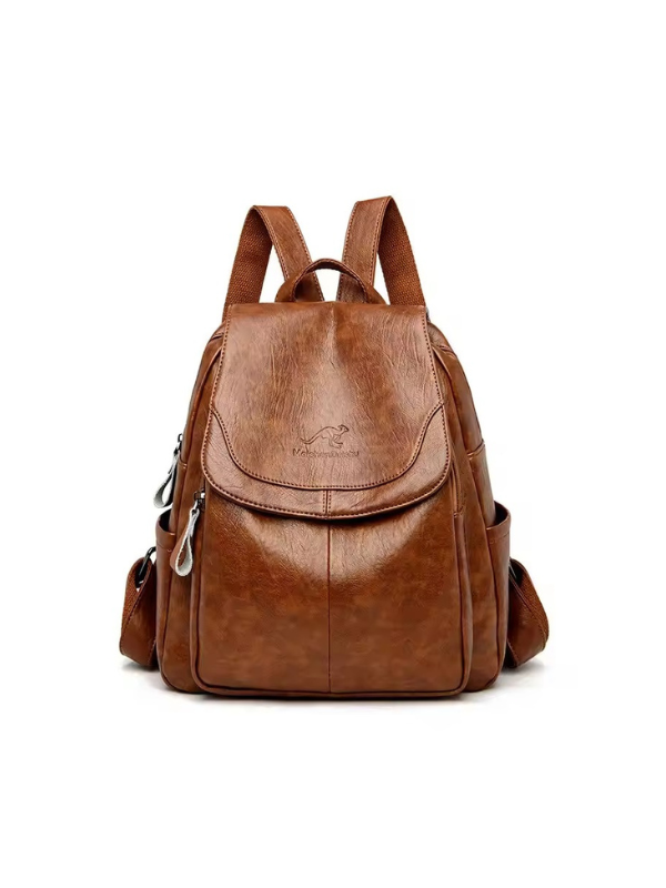 Clara Elegant Backpack in Faux Leather with RFID Protection