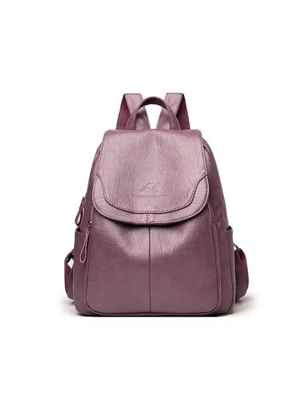 Clara Elegant Backpack in Faux Leather with RFID Protection