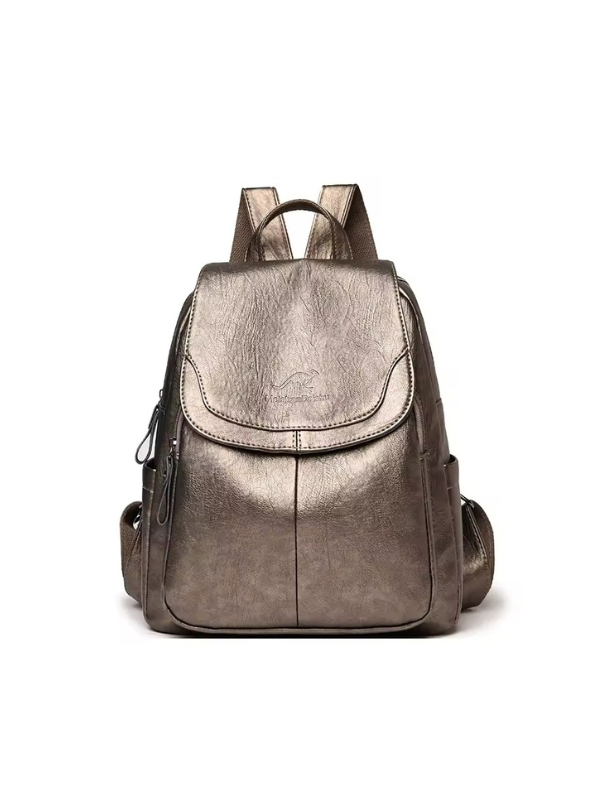 Clara Elegant Backpack in Faux Leather with RFID Protection