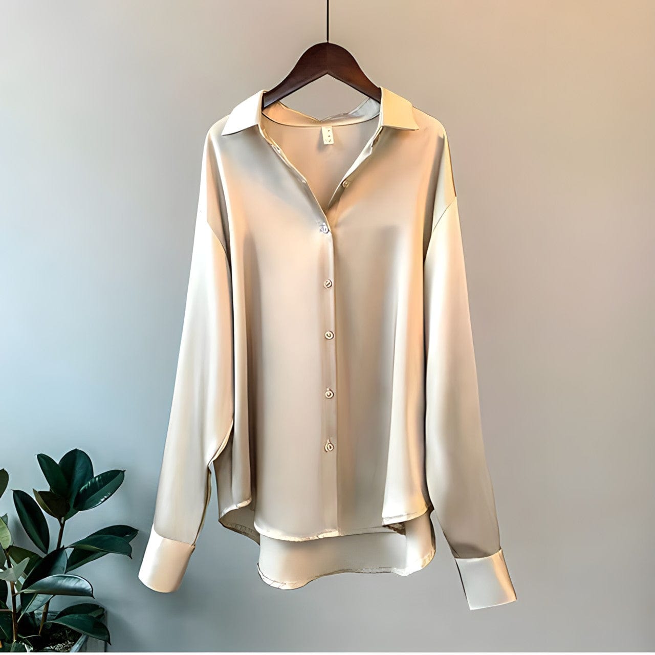 Women's Blouse – Long Sleeves – Elegant Cuff Buttons