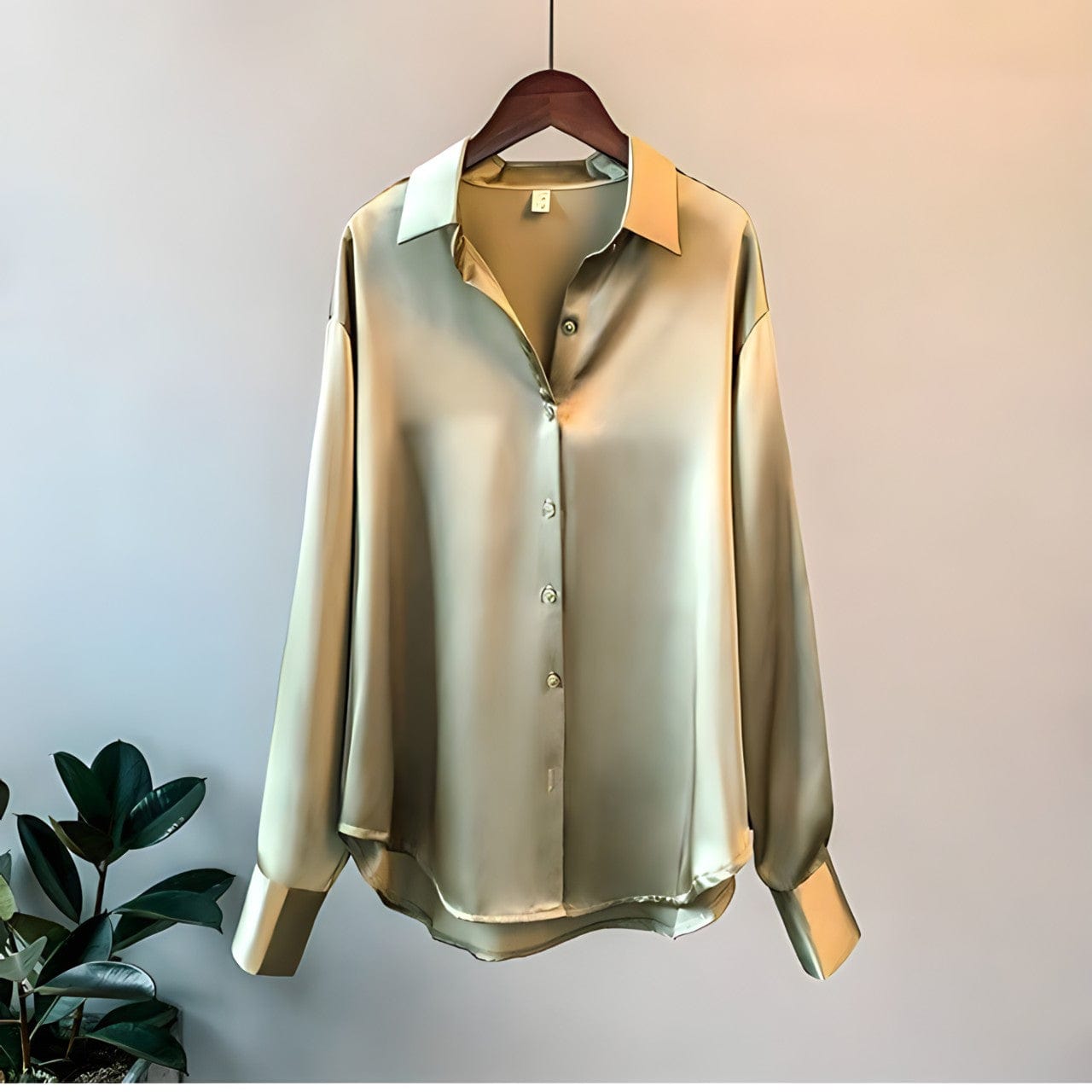 Women's Blouse – Long Sleeves – Elegant Cuff Buttons