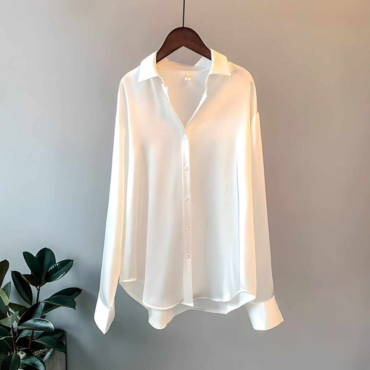 Women's Blouse – Long Sleeves – Elegant Cuff Buttons