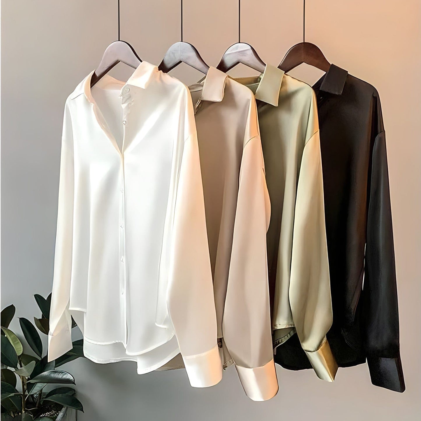 Women's Blouse – Long Sleeves – Elegant Cuff Buttons