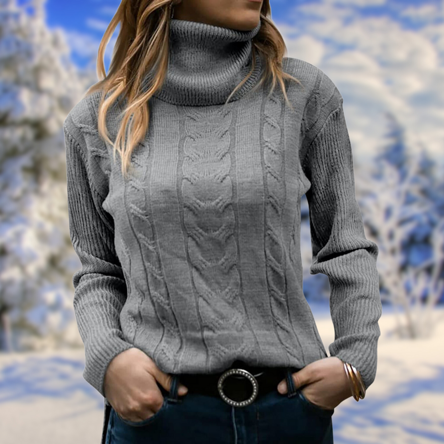 Emma – Elegant and warm twisted turtleneck sweater