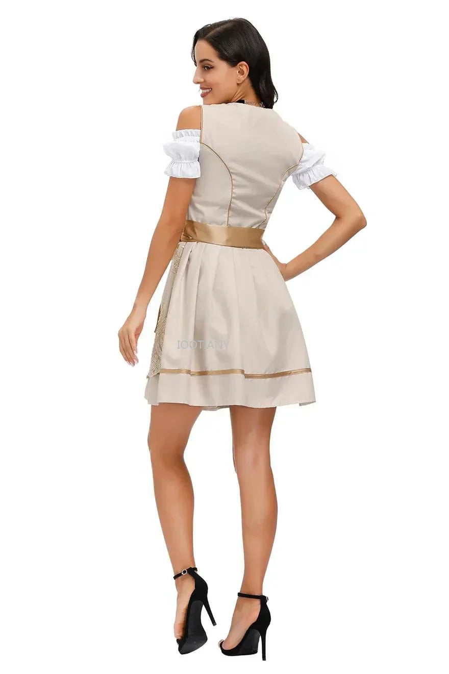 Women's Dirndl Dress - Flared Skirt with Apron