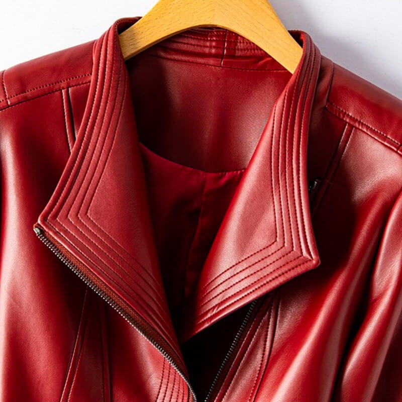 Emma Elegant Vegan Leather Jacket