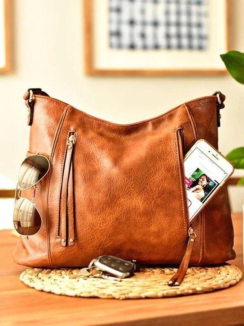 Emma – Elegant Genuine Leather Bag in Vintage Style