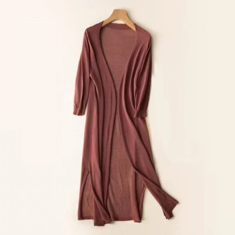 Emma – Soft and elegant long cardigan for women