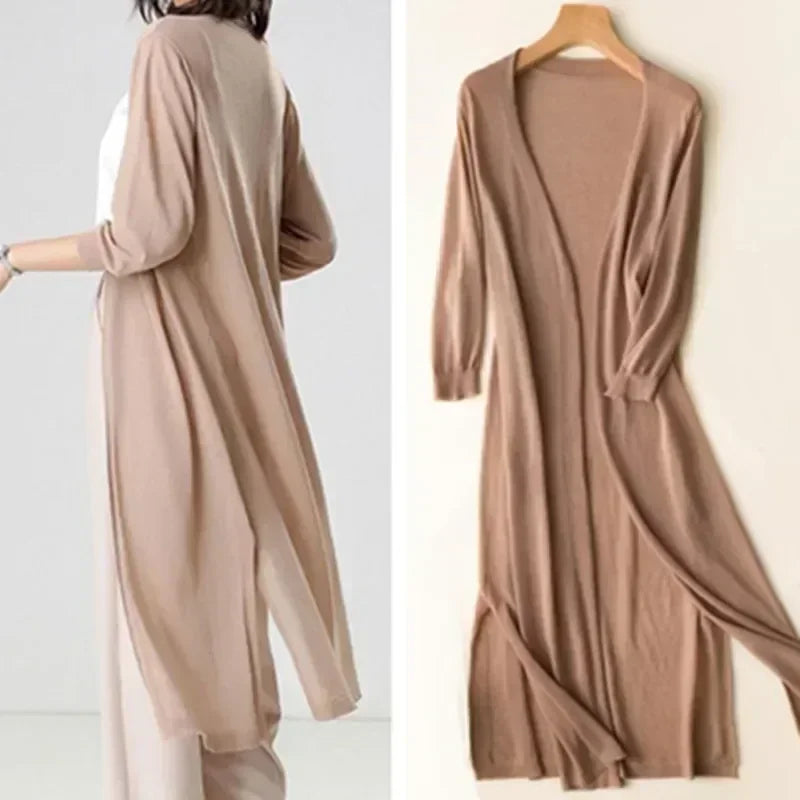 Emma – Soft and elegant long cardigan for women