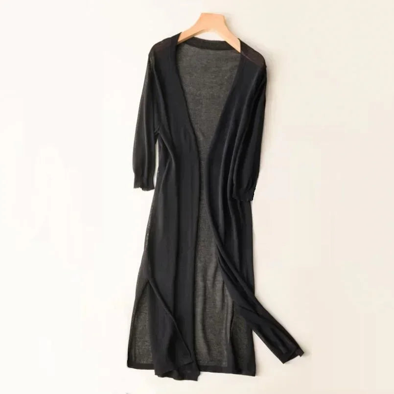 Emma – Soft and elegant long cardigan for women