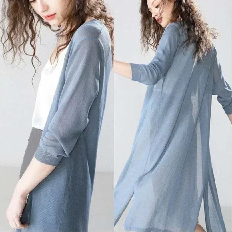 Emma – Soft and elegant long cardigan for women