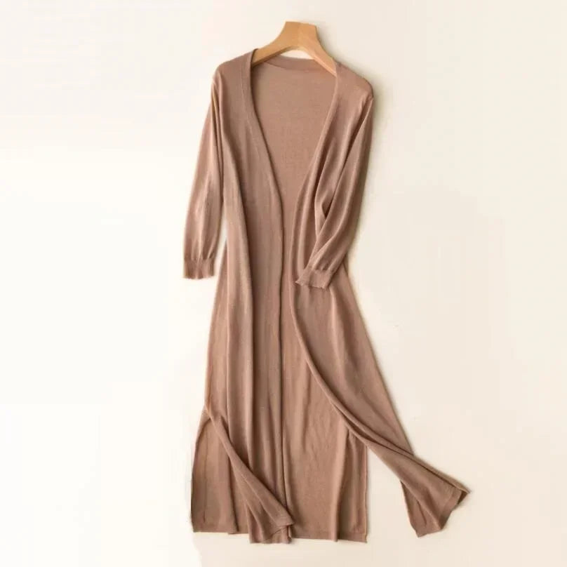 Emma – Soft and elegant long cardigan for women