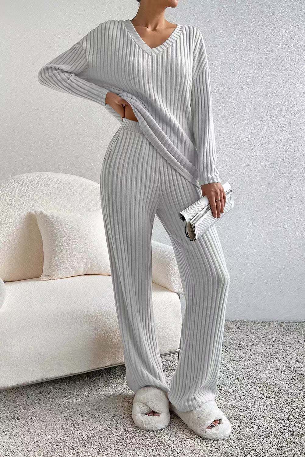 Sophie – Soft and elegant ribbed knit set
