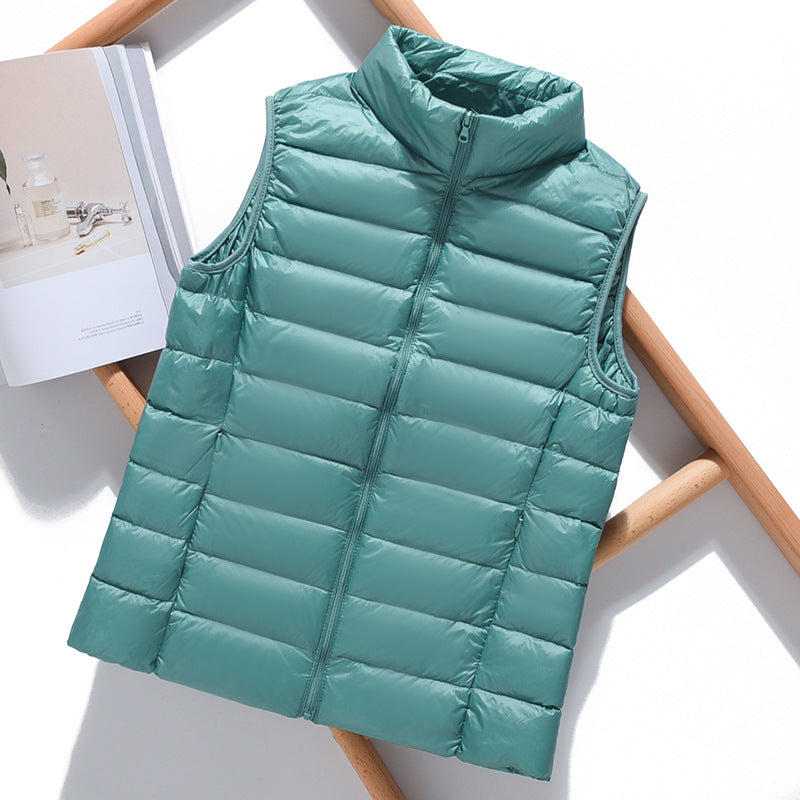 Clara – Lightweight colorful sleeveless down jacket for mid-season