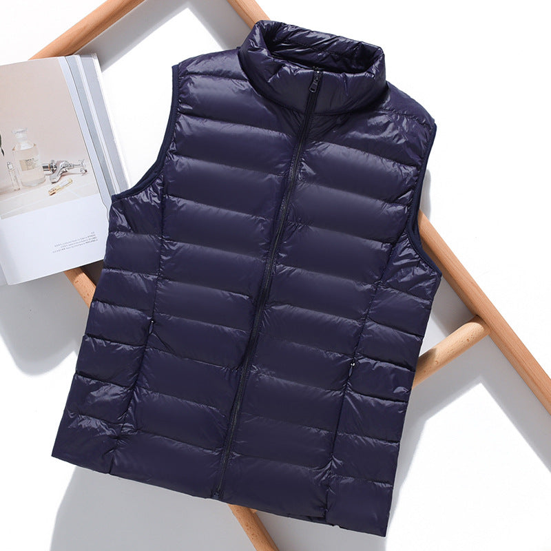 Clara – Lightweight colorful sleeveless down jacket for mid-season