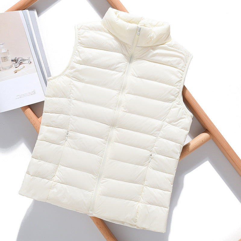 Clara – Lightweight colorful sleeveless down jacket for mid-season