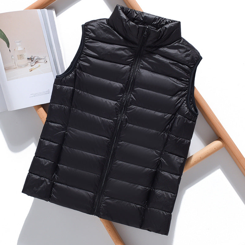 Clara – Lightweight colorful sleeveless down jacket for mid-season