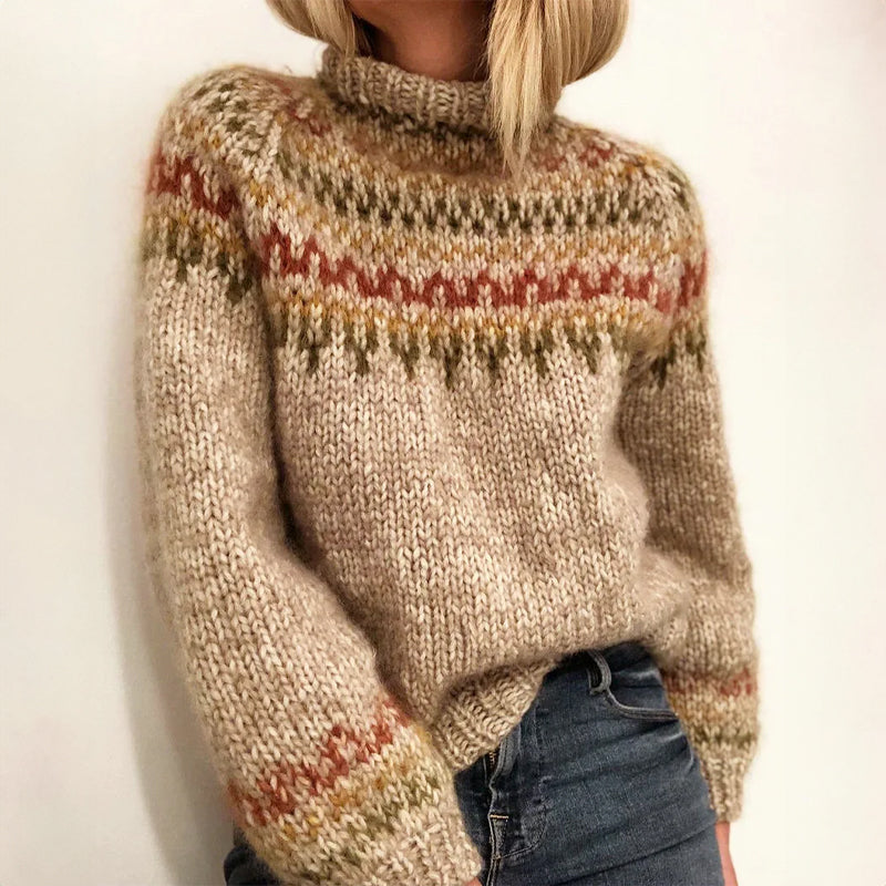 Léa – Warm and comfortable sweater with timeless Nordic pattern