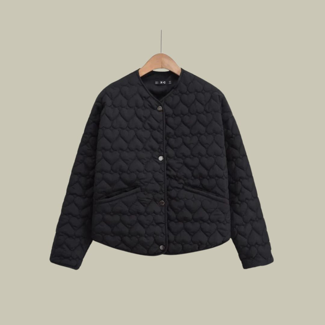 Amelie Elegant Quilted Winter Down Jacket