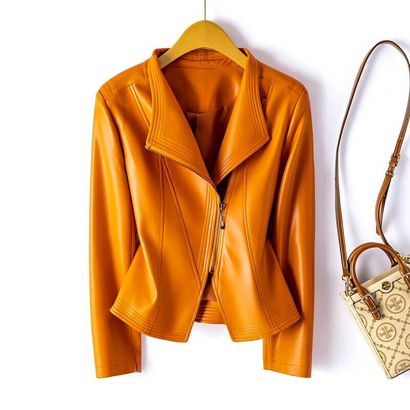 Emma Elegant Vegan Leather Jacket