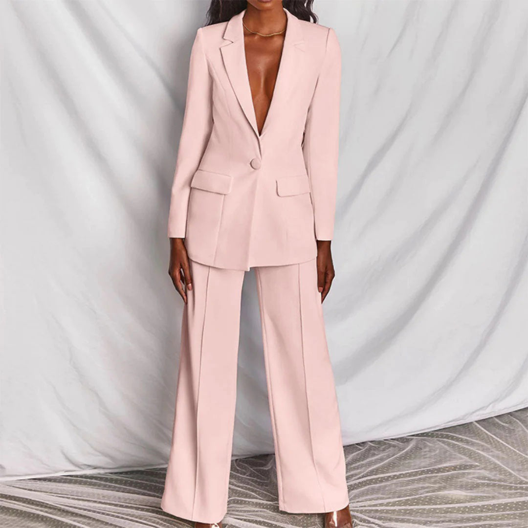 Women's Suit Set – Fitted Blazer 1 Button