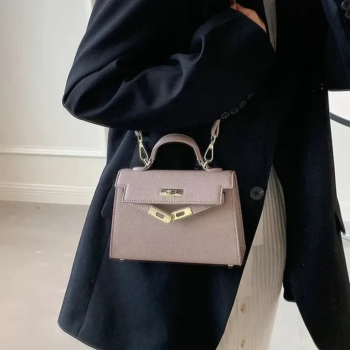 Sophie Elegant Mini Handbag with Golden Closure