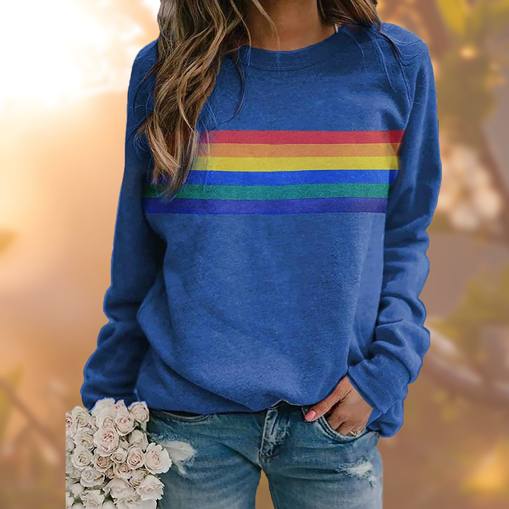 Emma – Soft and colorful rainbow sweatshirt