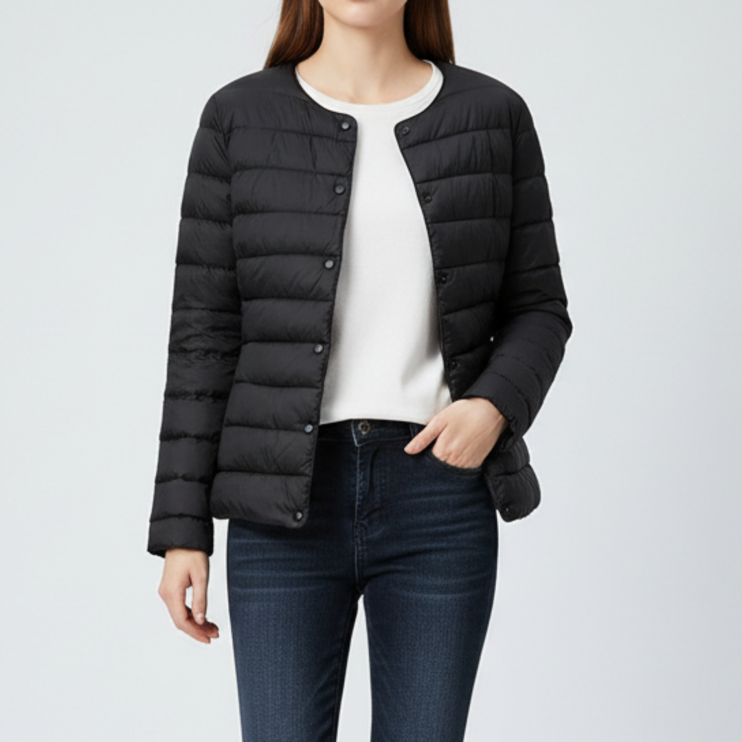 Sophie – Elegant Light Quilted Down Jacket