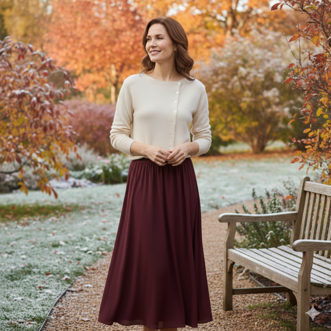 Emma – Soft and elegant buttoned knit cardigan