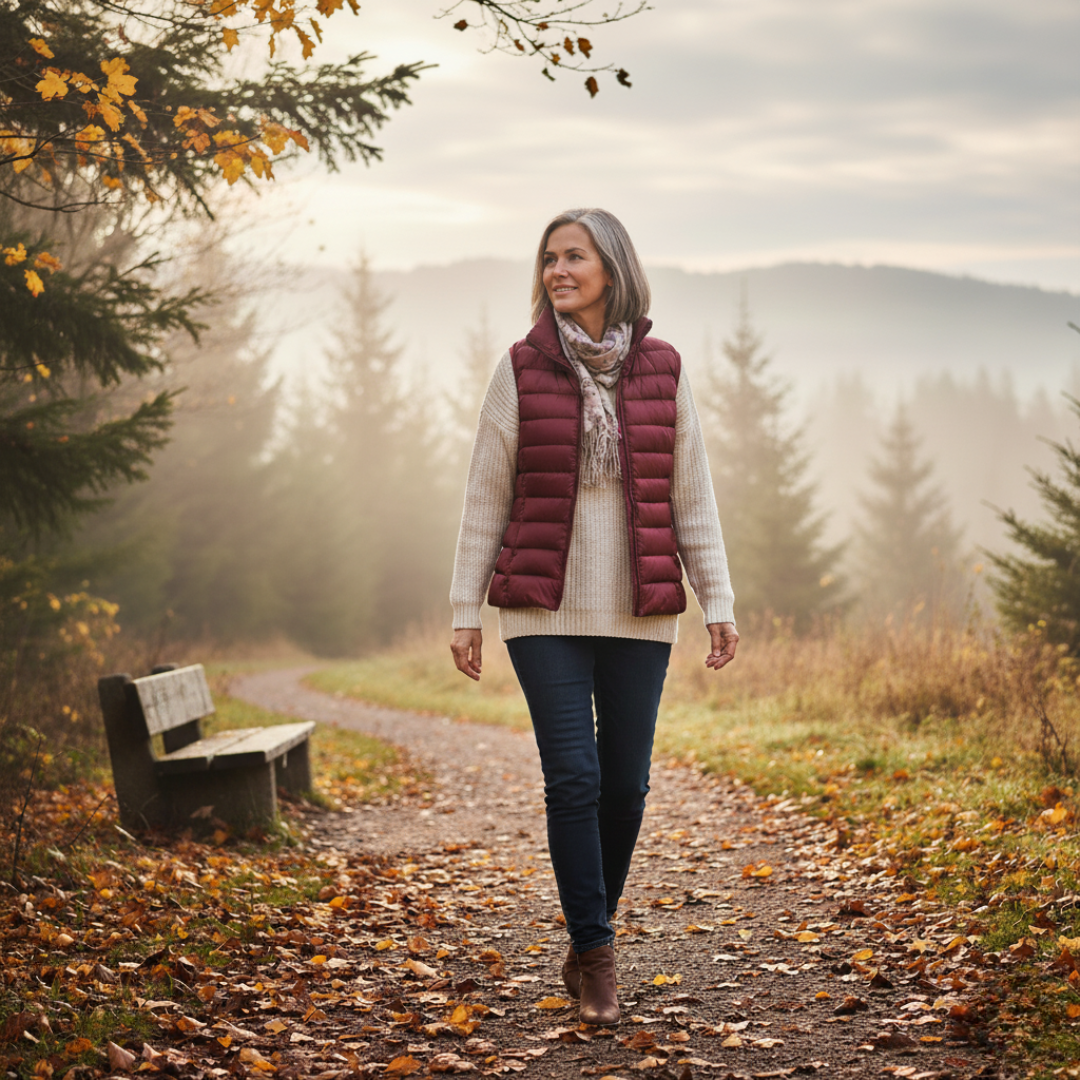 Emma – Lightweight and elegant sleeveless quilted jacket