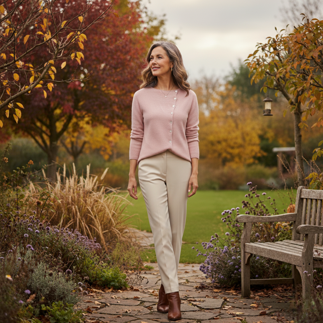 Emma – Soft and elegant buttoned knit cardigan