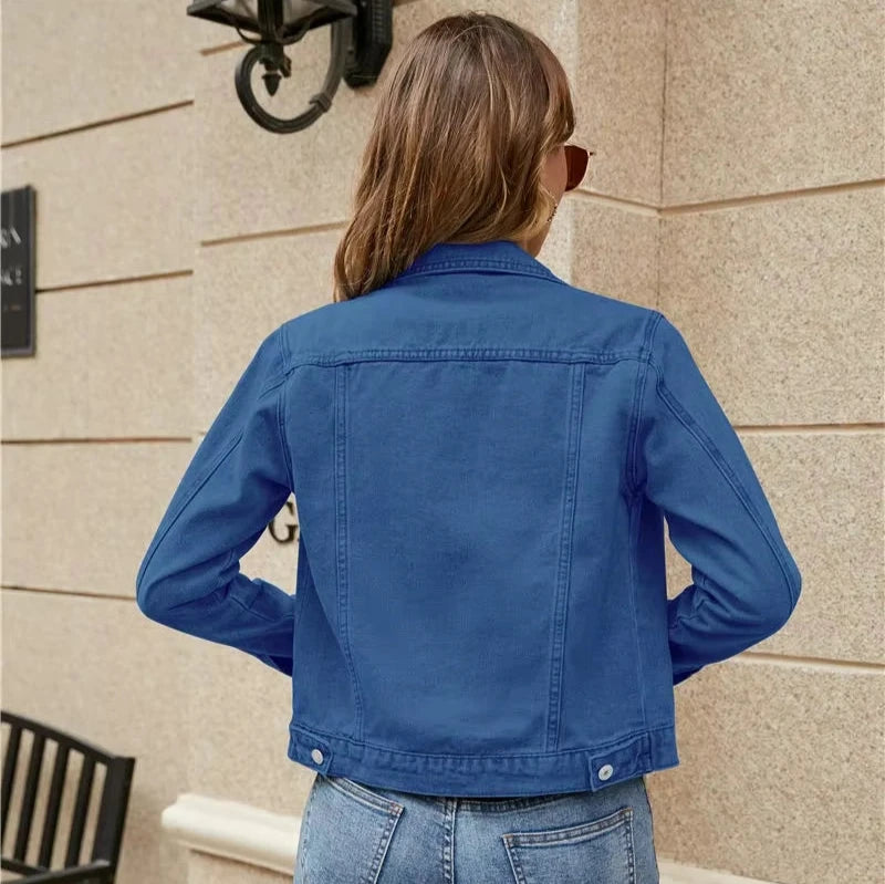 Women's Buttoned Denim Jacket