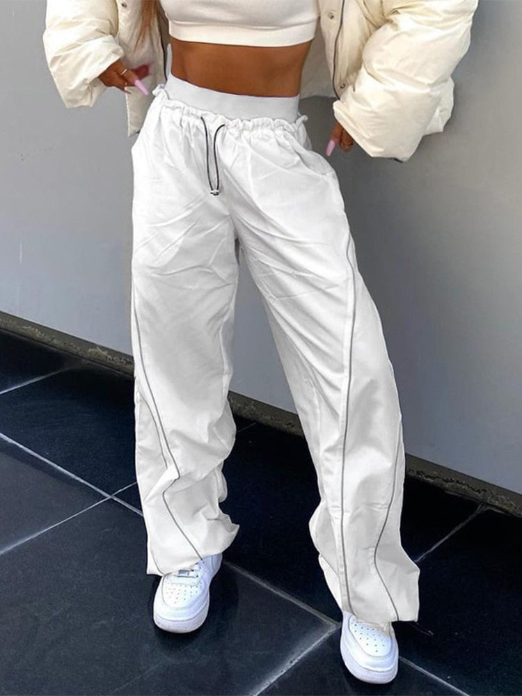 Women's Cargo Pants - Elastic Waistband