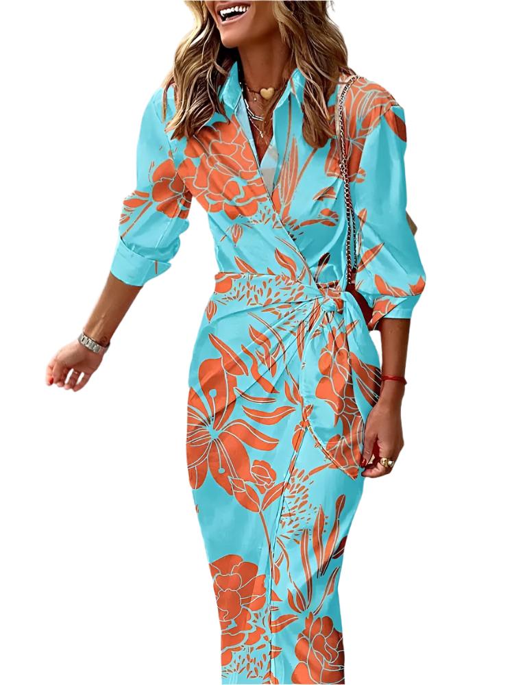 Emma – Elegant Summer Wrap Dress in Premium Fabric