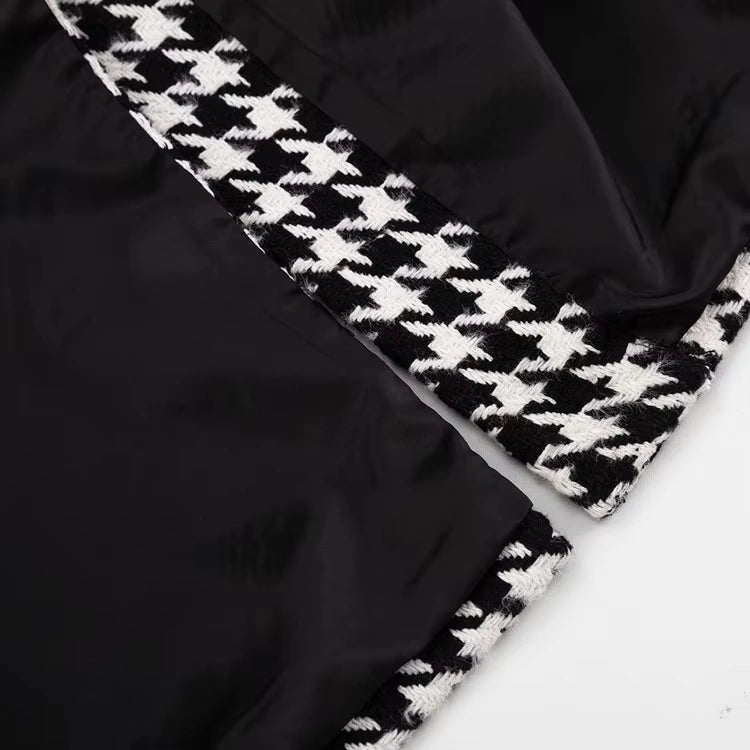 Checked Wool Coat