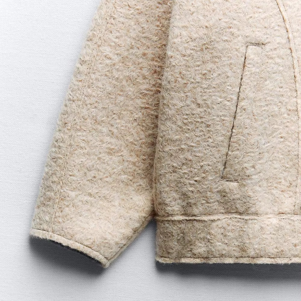 Oversized Zip Bomber Jacket