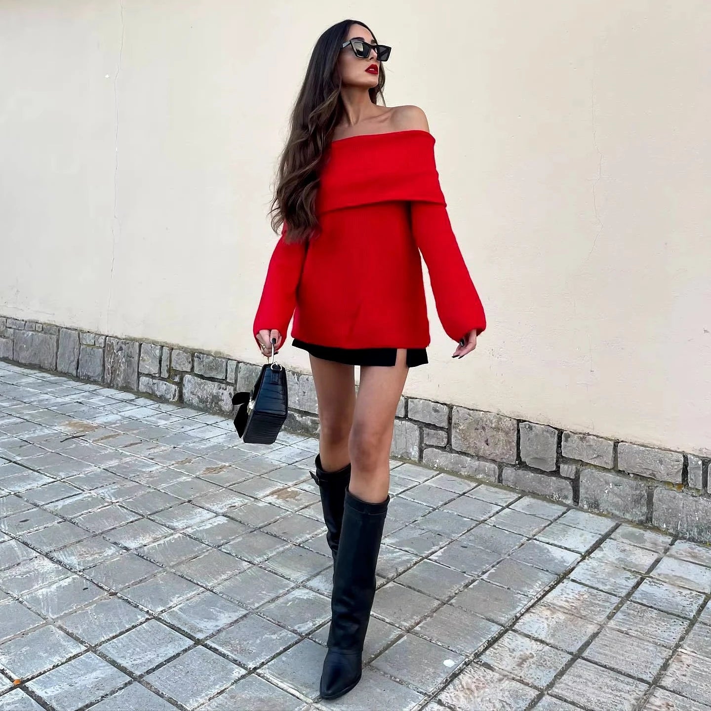 Women's Strapless Winter Dress
