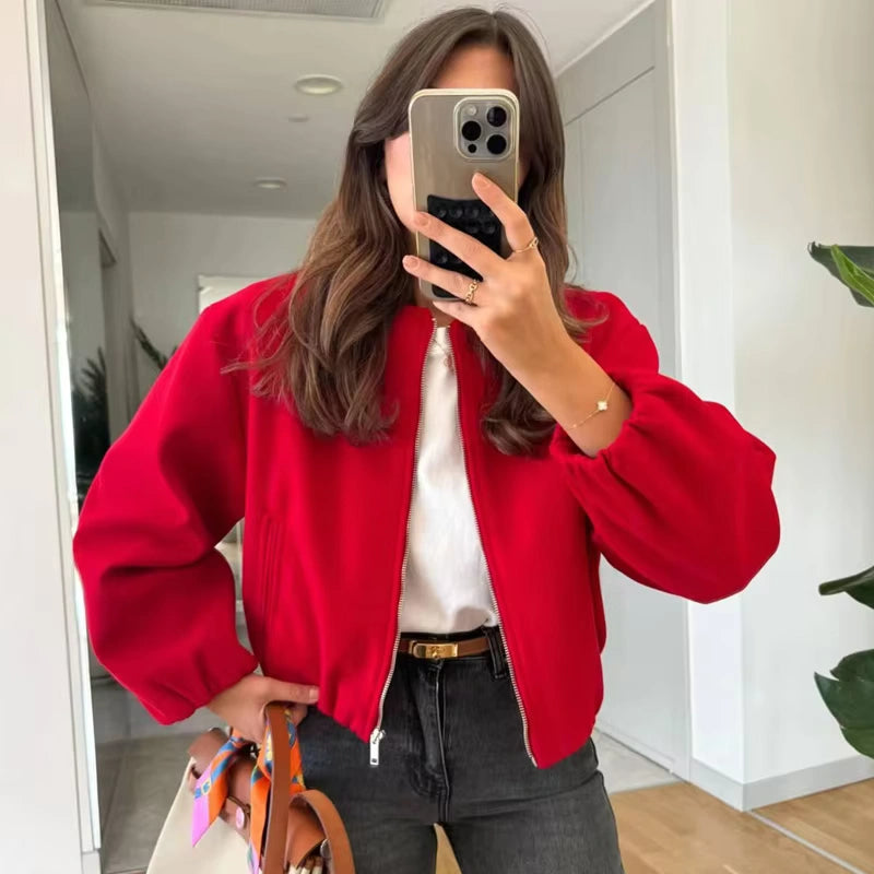 Short Soft Tweed Jacket for Women