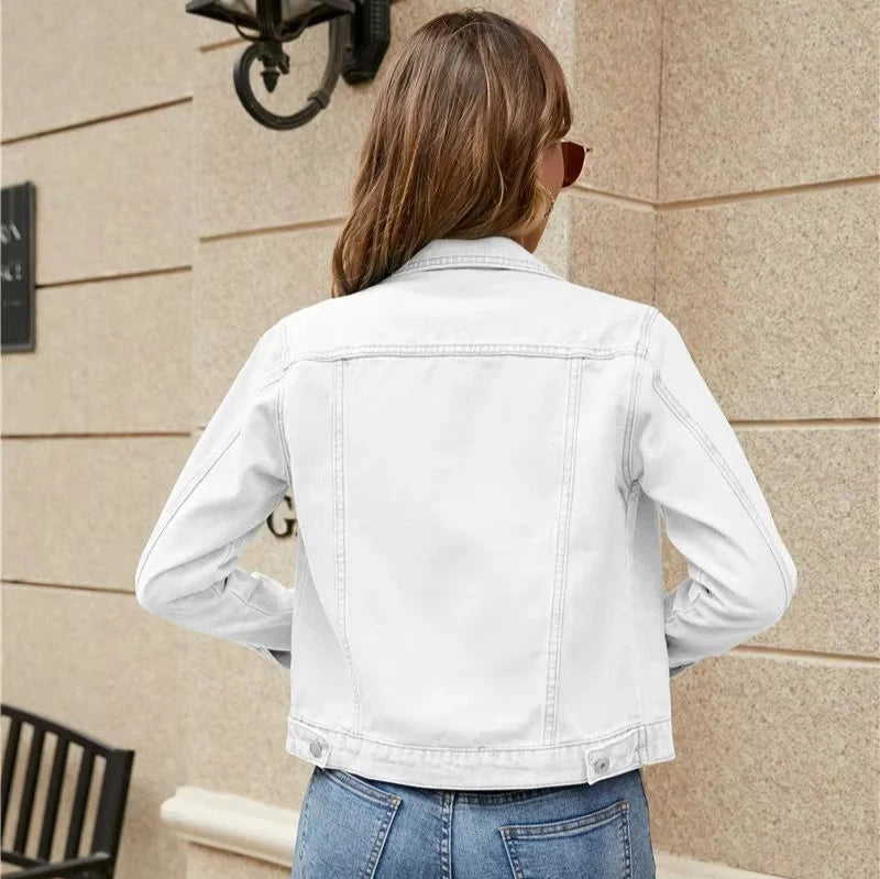Women's Buttoned Denim Jacket