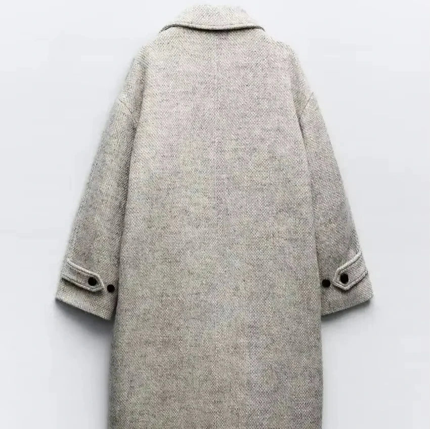 Long Herringbone Coat