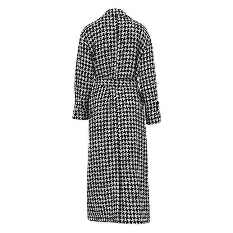Checked Wool Coat