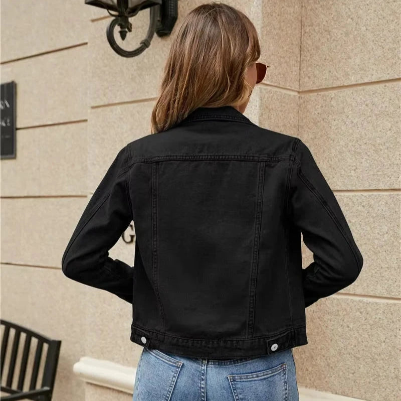 Women's Buttoned Denim Jacket