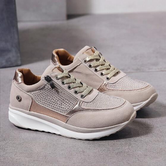 Emma Comfortable Elegant Sneakers with Side Zip