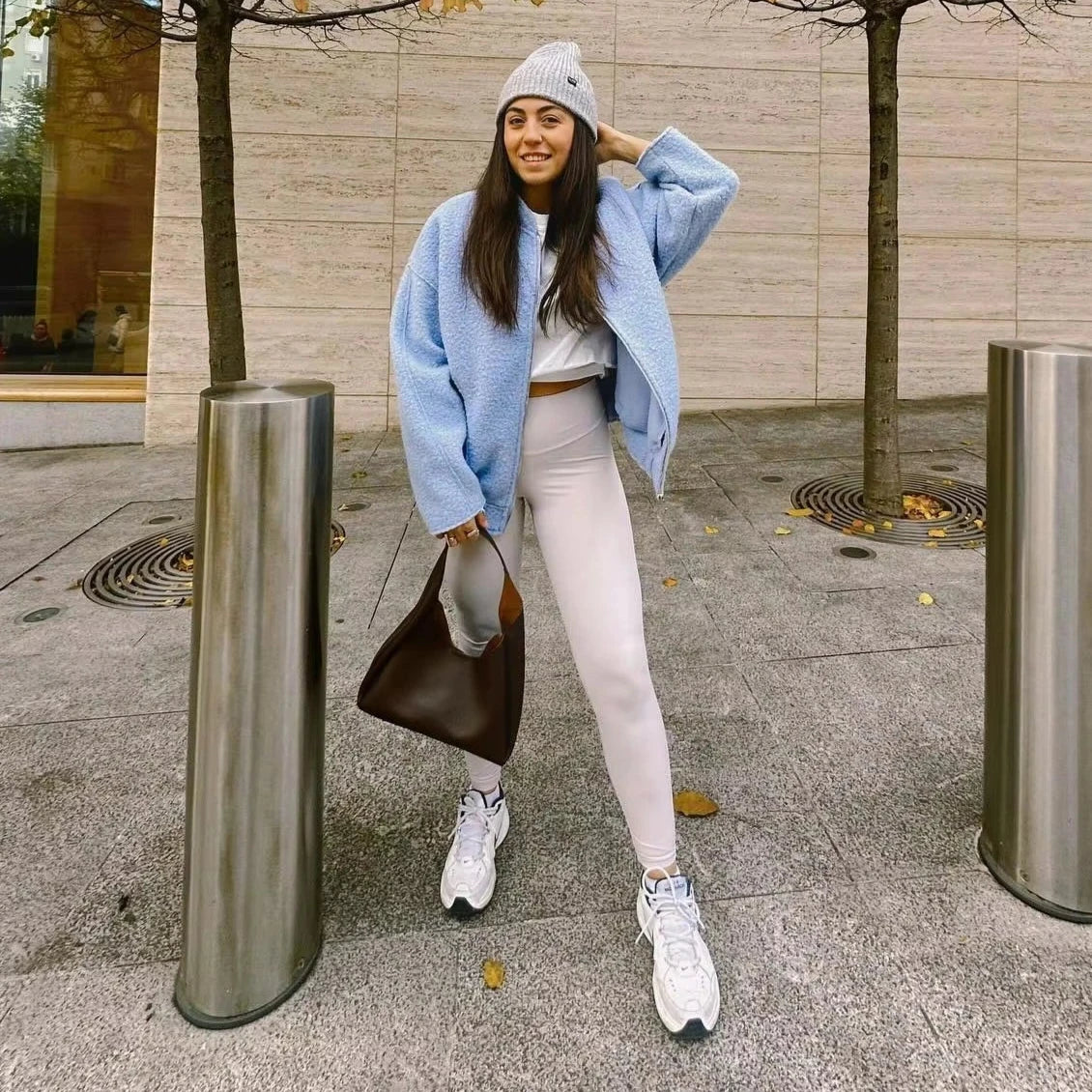 Oversized Zip Bomber Jacket