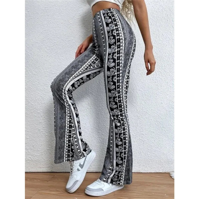 Women's Flared Pants - Vintage Bohemian Style